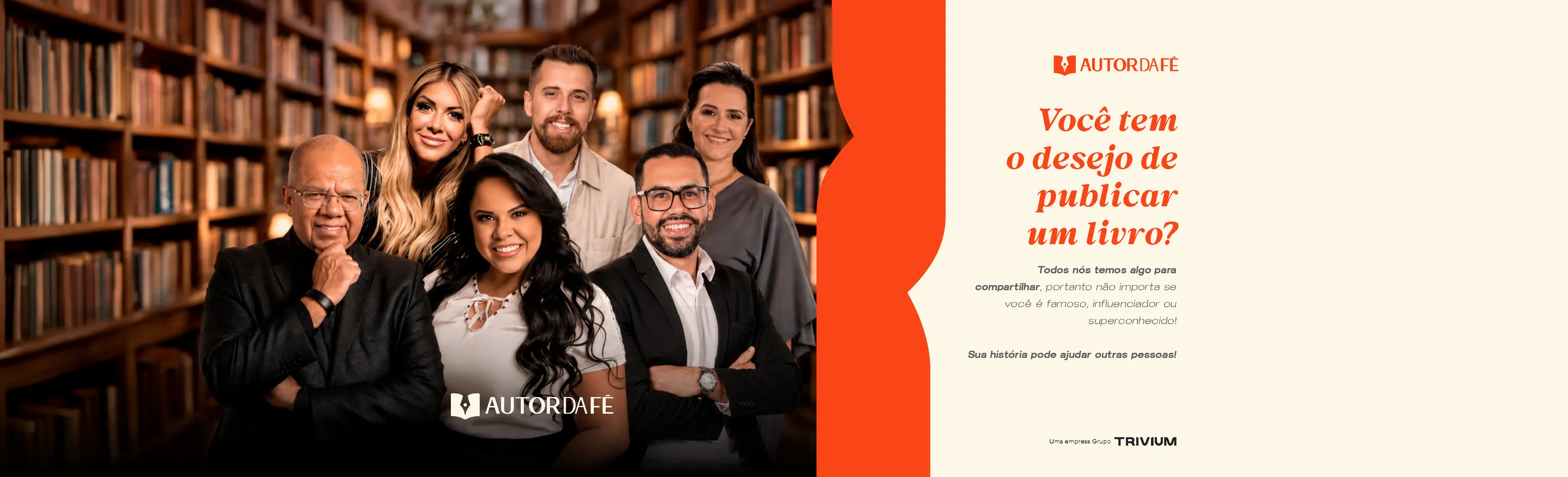 Você tem o desejo de publicar um livro? Todos nós temos algo para compartilhar — sua história pode ajudar outras pessoas. AUTOR DA FÉ.